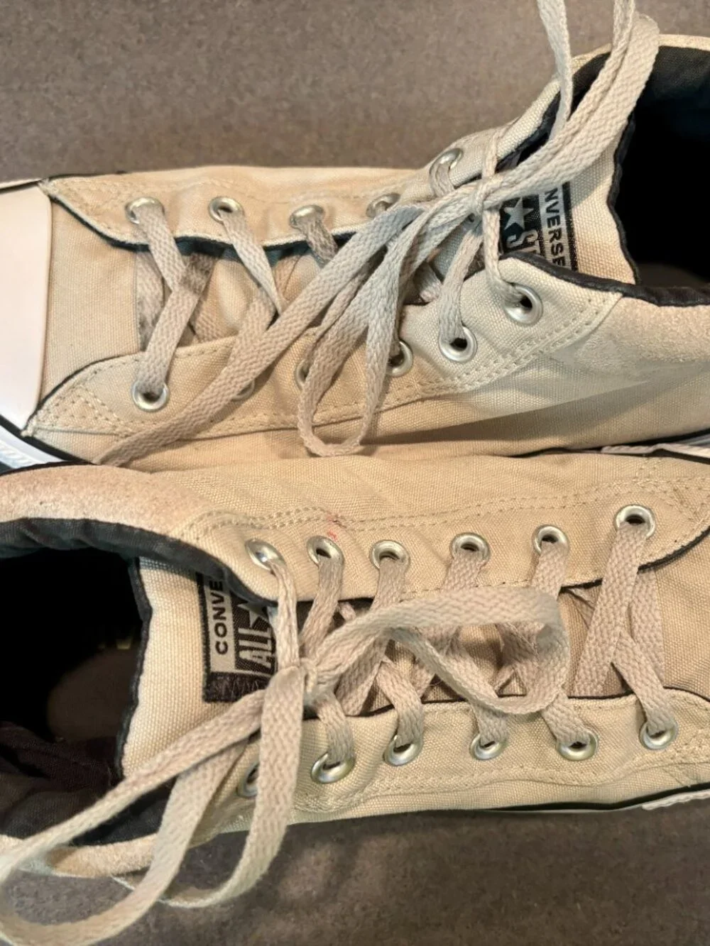 ~~Converse Chuck Taylor All Star Street Mid Shoes Mens 11/Womens 13 Beige  ***** - Picture 3 of 7